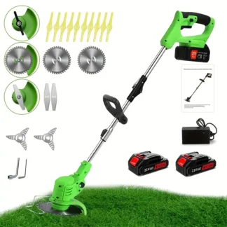Desbrozadora Eléctrica 5000W - Motor Sin Escobillas, Batería de 22,900 mAh, 46,000 RPM | Potente, Inalámbrica y Versátil para Jardines Grandes y Profesionales