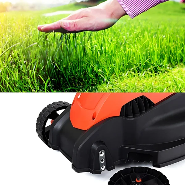 Cortacésped Eléctrico 1600W – Ancho de Corte 33 cm, Altura Ajustable, Bolsa 32L - Imagen 6