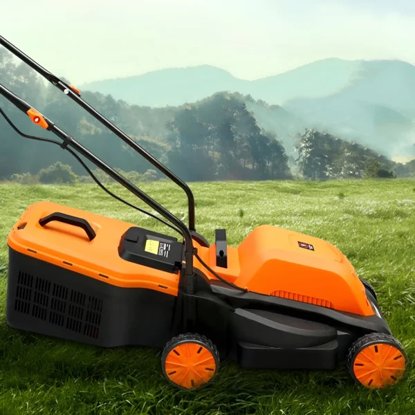 Cortacésped Eléctrico 1600W – Ancho de Corte 33 cm, Altura Ajustable, Bolsa 32L - Imagen 4