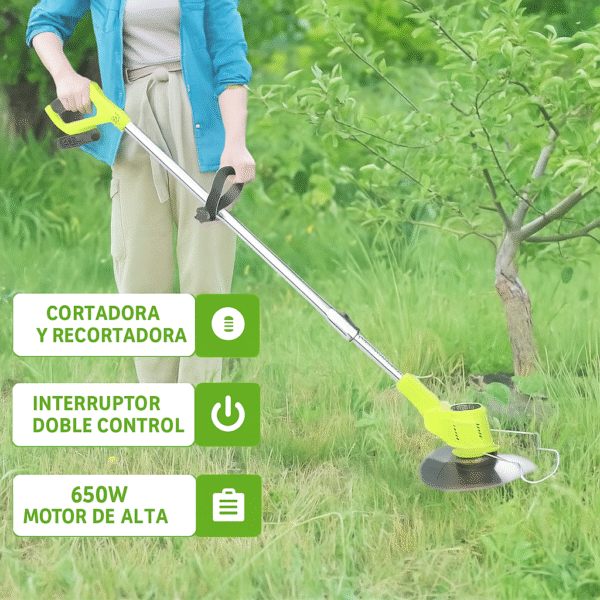 Desbrozadora Eléctrica 5000W - Motor Sin Escobillas, Batería de 22,900 mAh, 46,000 RPM | Potente, Inalámbrica y Versátil para Jardines Grandes y Profesionales - Imagen 4
