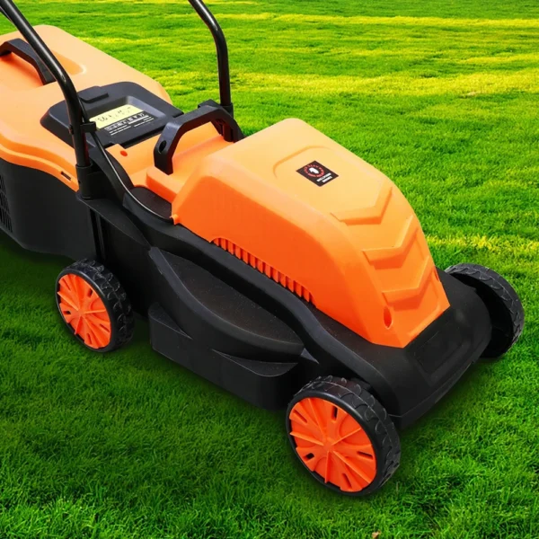 Cortacésped Eléctrico 1600W – Ancho de Corte 33 cm, Altura Ajustable, Bolsa 32L - Imagen 2