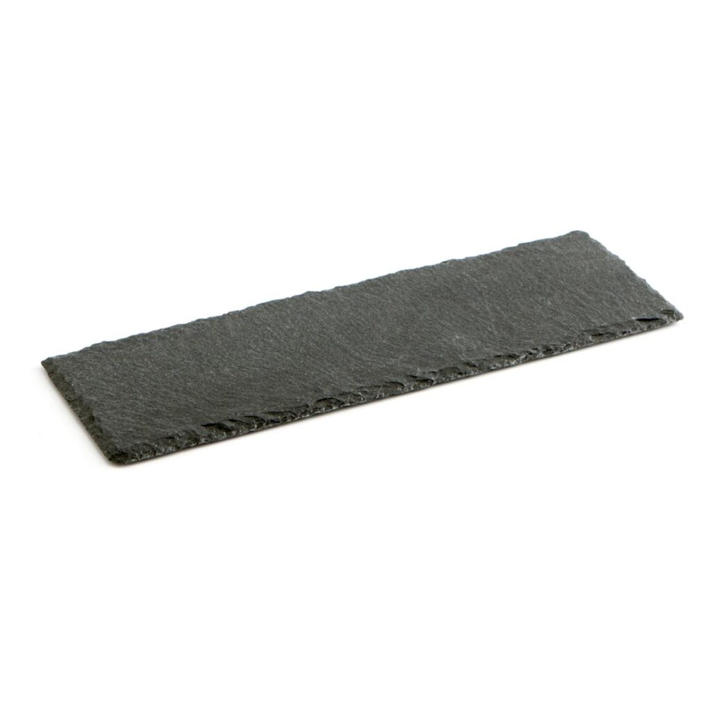 Plato de Pizarra Natural Rectangular 30x10 cm | Antideslizante