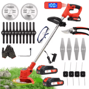 Desbrozadora Eléctrica a Batería 4 en 1 con 2 Baterías – Corte Potente y Preciso