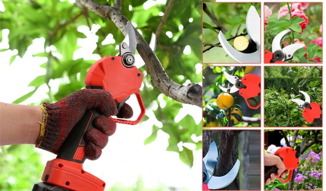 Tijeras de Podar Eléctricas 36V con 2 Baterías | Corte 40 mm | Jardín y Poda Profesional - Imagen 7